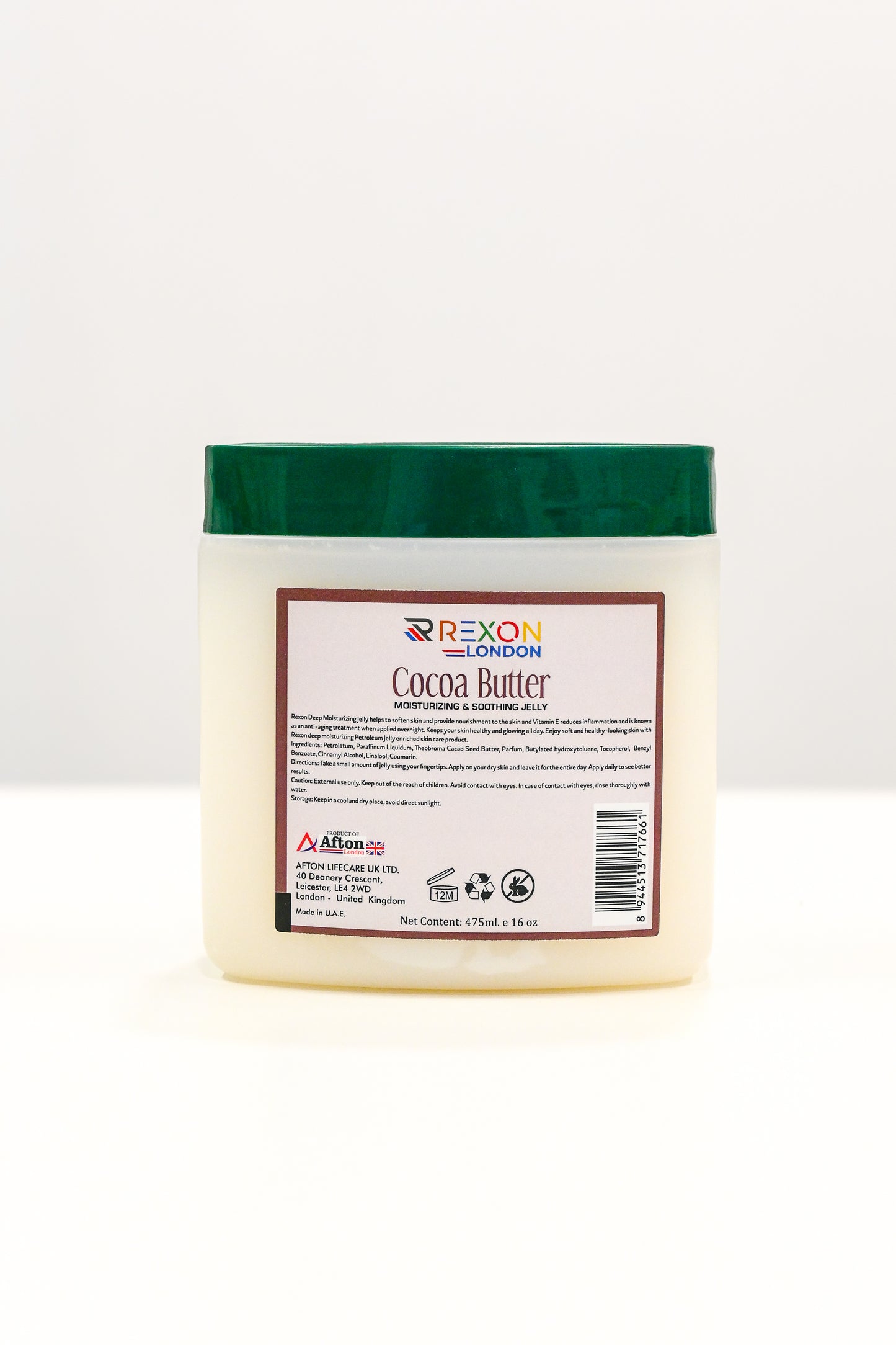 Cocoa Butter with Vitamin E - Moisturizing and Soothing Jelly