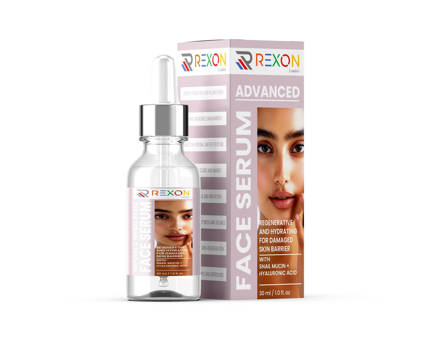 Snail Mucin + Hyaluronic Acid Face Serum