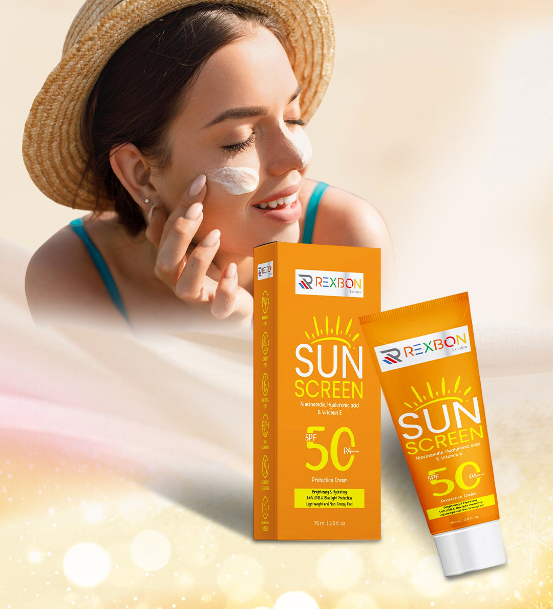 SPF 50 Sunscreen With Niacinamide, Hyaluronic Acid & Vitamin E