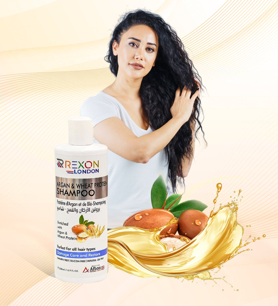 Argan & wheat protein shampoo