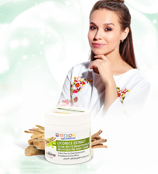 Licorice Extract- Glow White Brightening & Moisturizing Body Cream