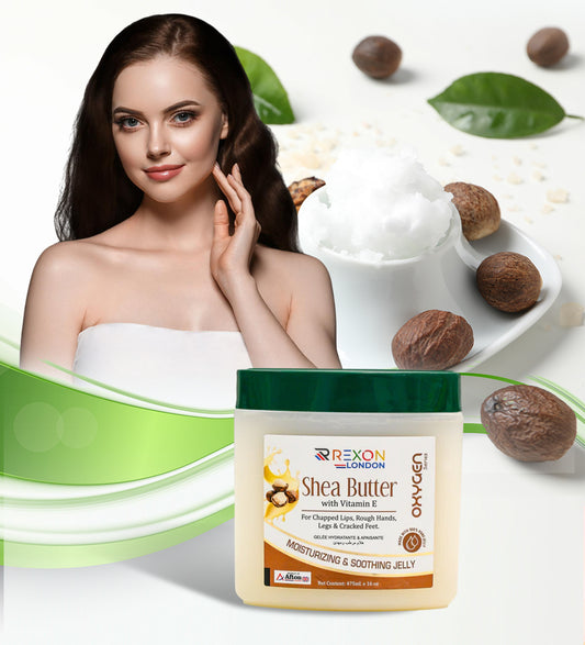 Shea Butter with Vitamin E - Moisturizing and Soothing Jelly